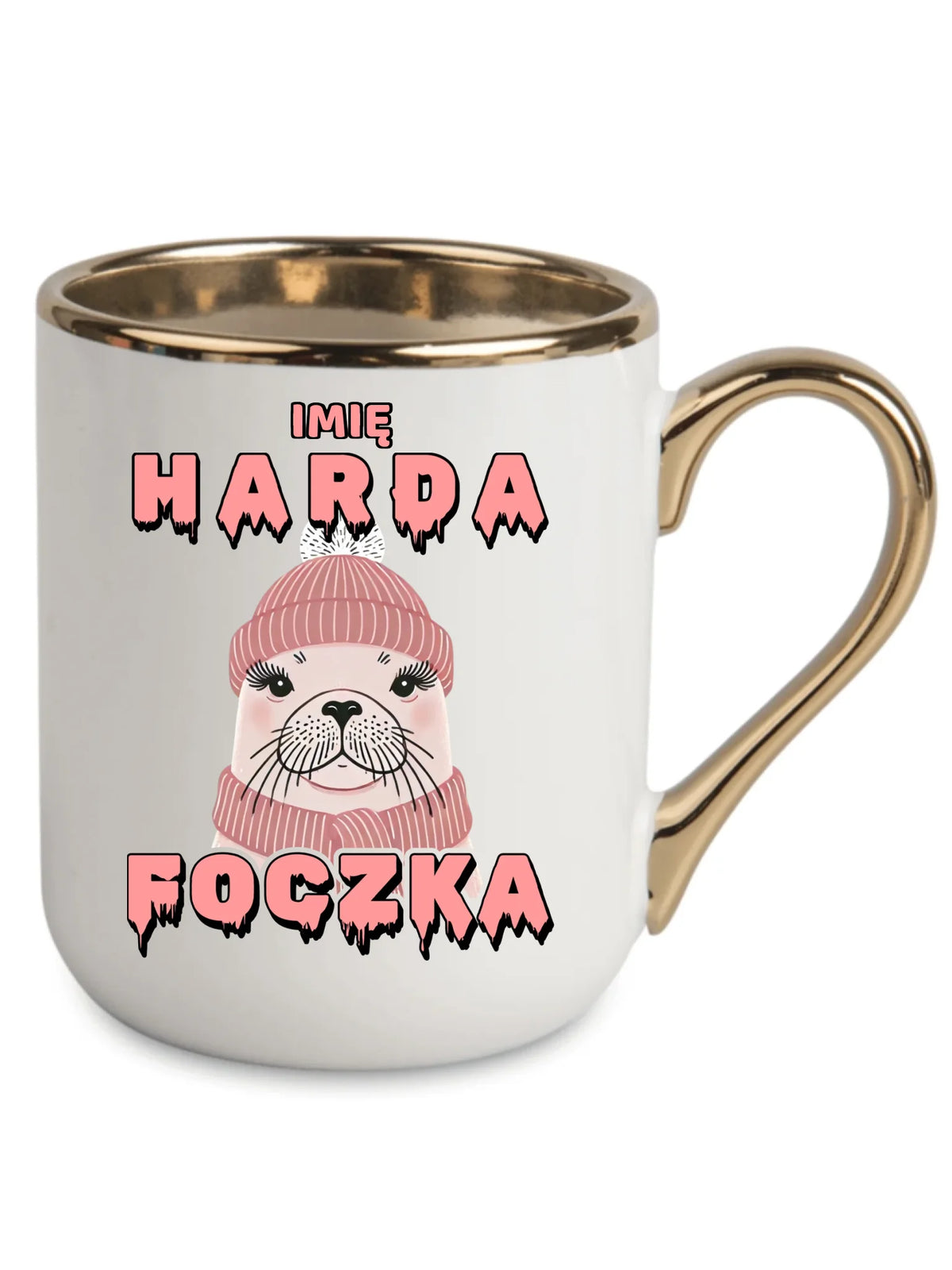 Kubek elegant - prezent dla morsa - Harda foczka - personalizowany HM05