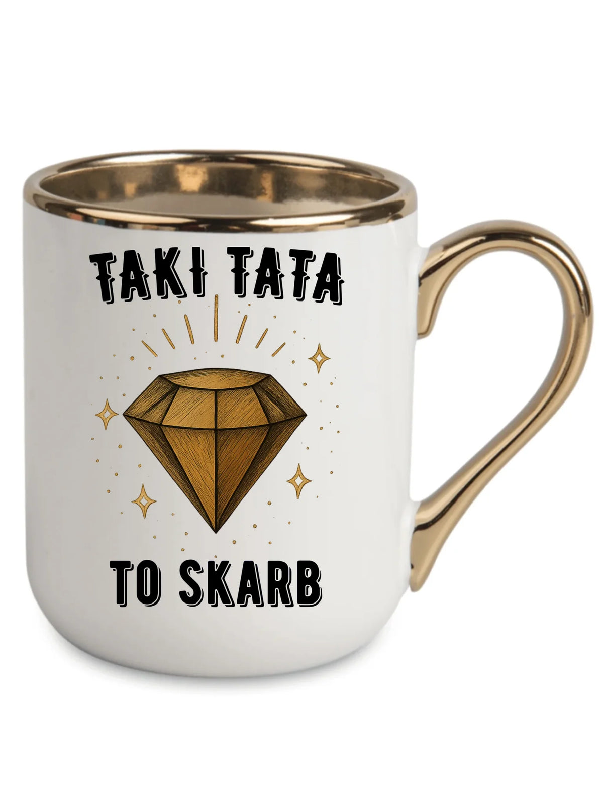 Kubek elegant dla taty - Taki tata to skarb - personalizowany DT17