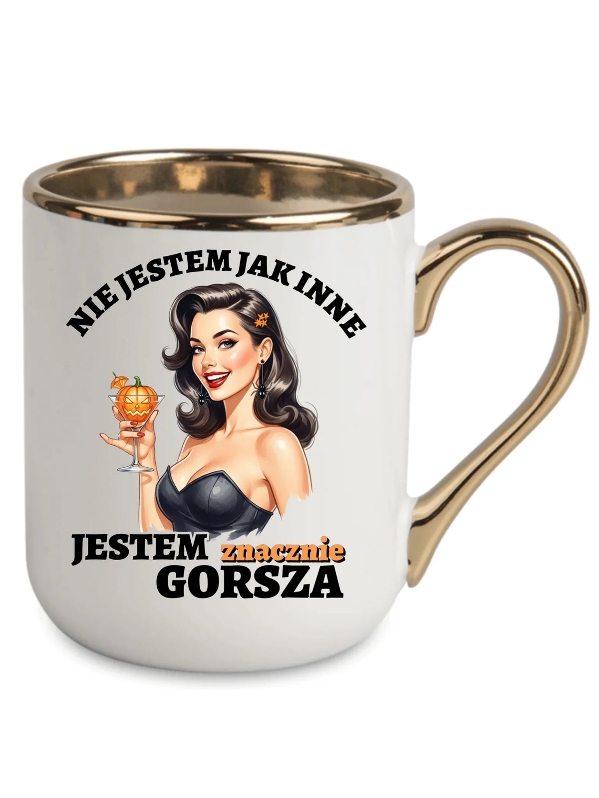 Kubek elegant halloweenowy - Nie jestem jak inne HL24
