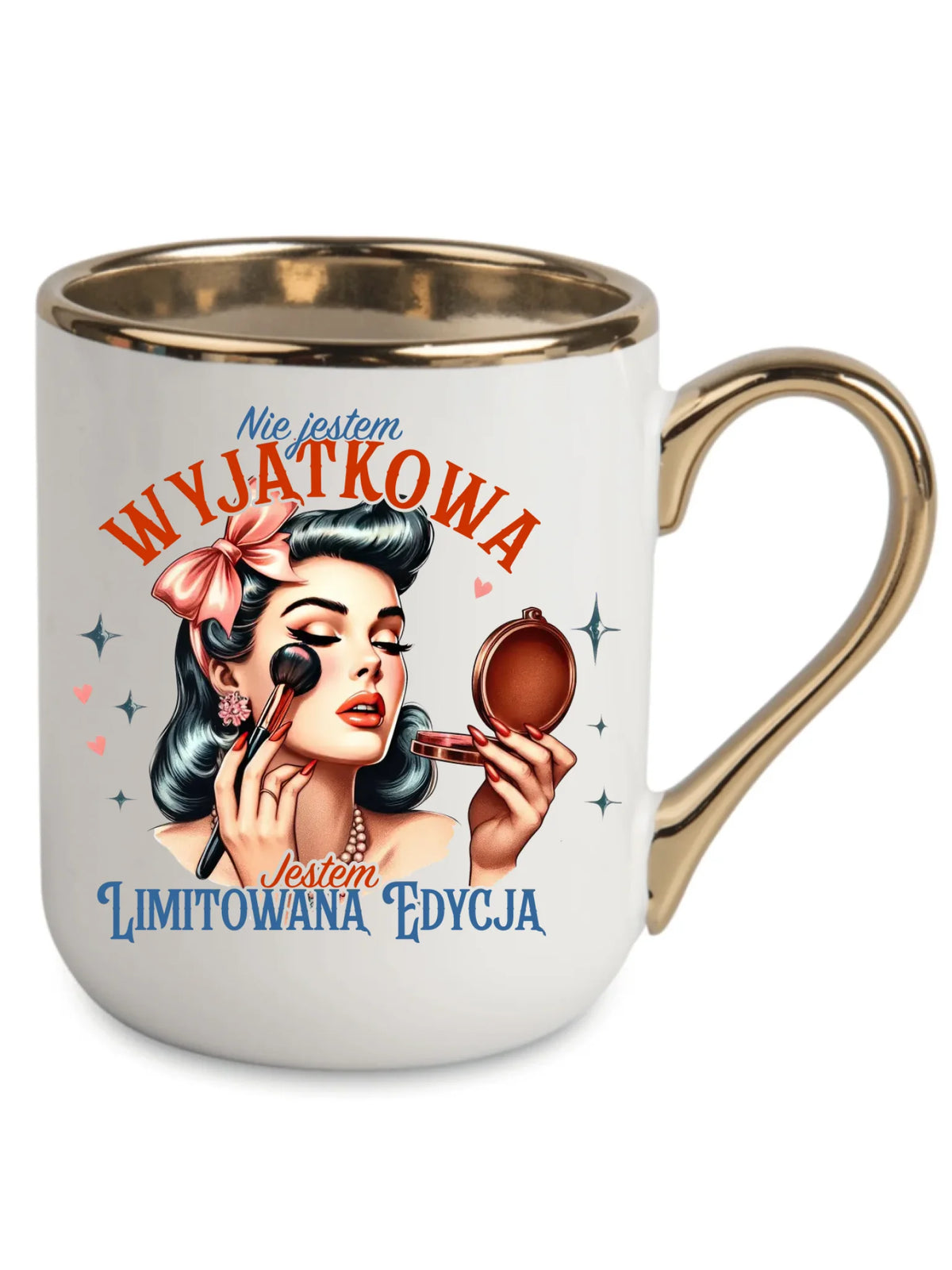 Kubek elegant – Nie jestem wyjątkowa, jestem limitowaną edycją - retro DZ10