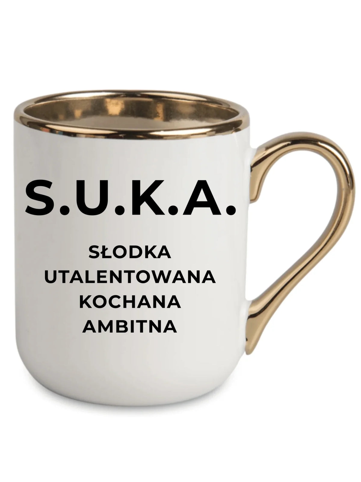 Kubek elegant - S.U.K.A. - śmieszny prezent dla niej - bez cenzury DZ16