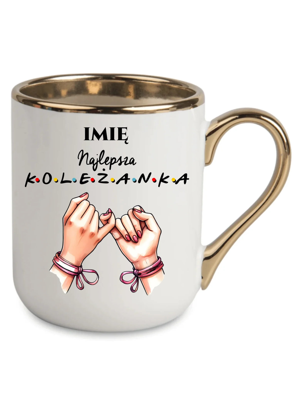 Kubek elegant - Najlepsza koleżanka - personalizowany DZ02