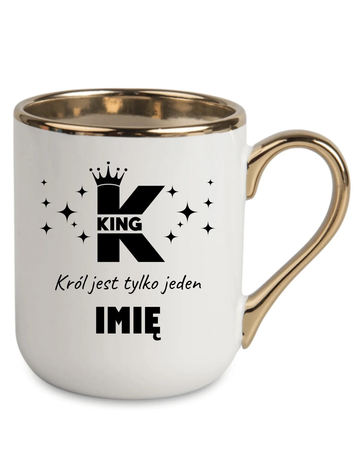 Kubek elegant dla niego - King Król jest tylko jeden - personalizowany W40