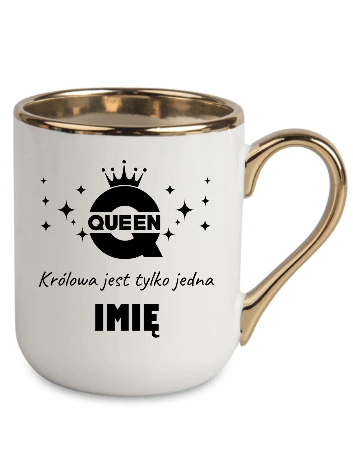 Kubek elegant dla niej - Queen Królowa jest tylko jedna - personalizowany W40