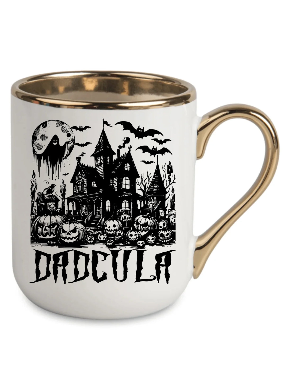 Kubek elegant halloweenowy dla taty -  Upiorny dom - Dadcula HL19