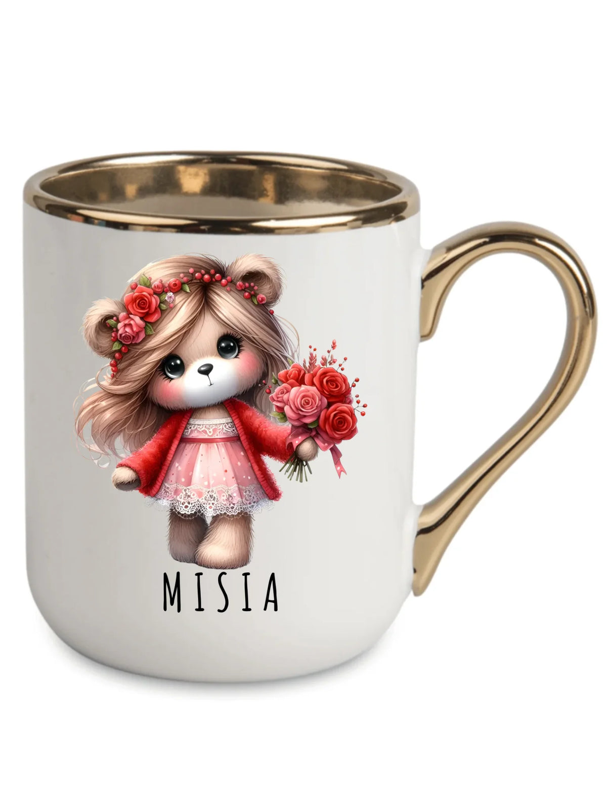 Kubek elegant dla dziewczyny - Misia W35
