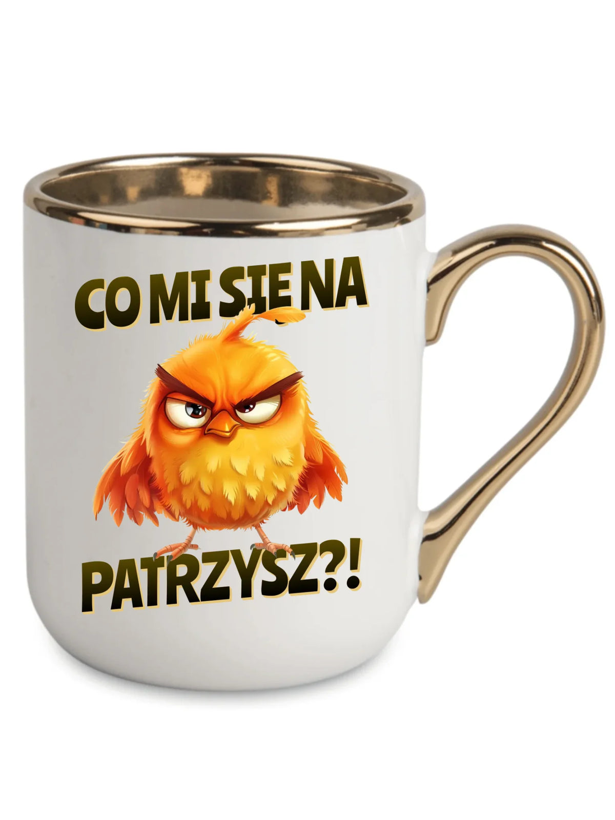 Śmieszny kubek elegant - Prezent dla chłopaka kolegi - Co mi się na ptaka patrzysz DCH24