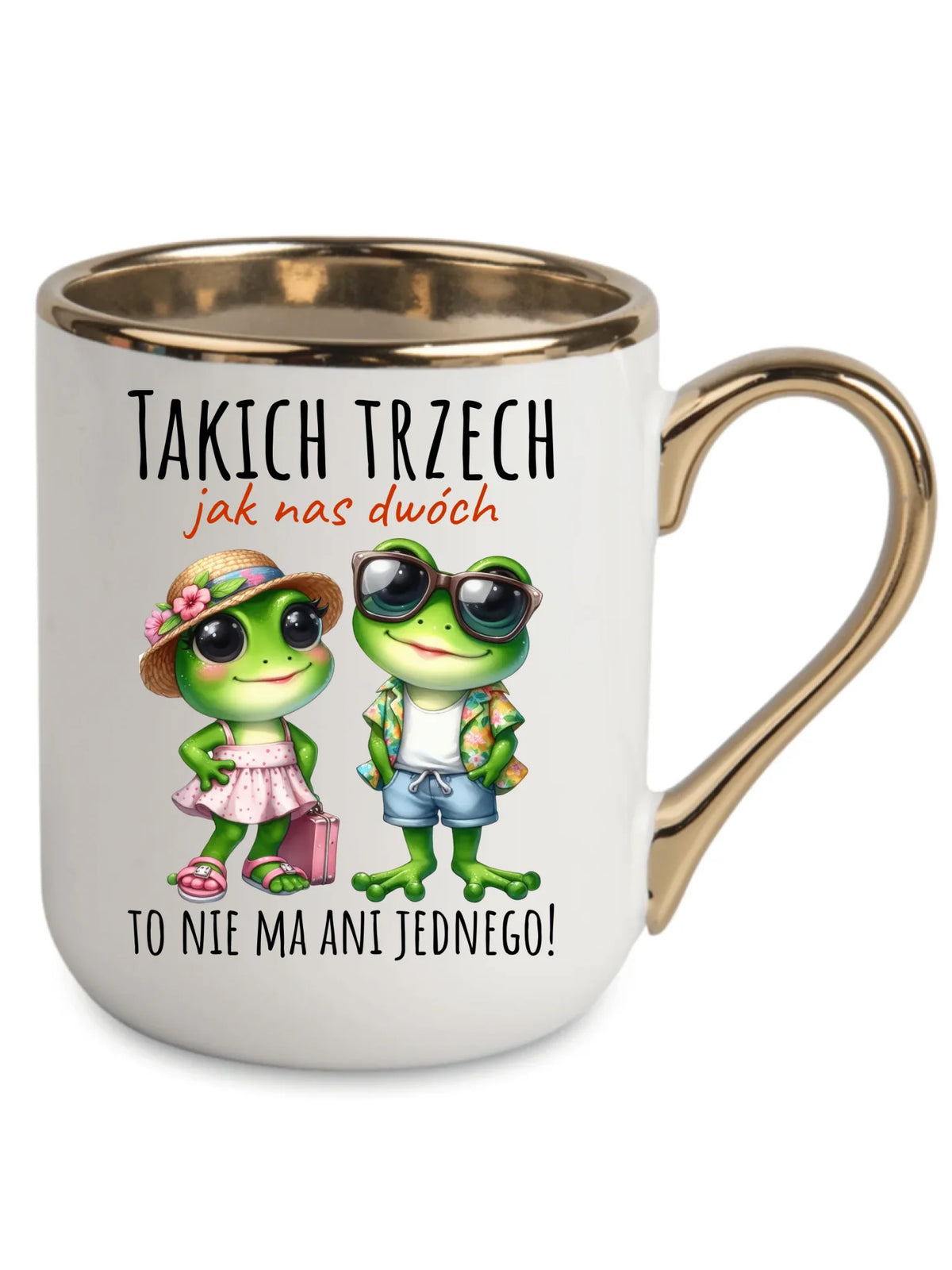 Kubek elegant dla par - Żabki Takich trzech jak nas dwóch DCH11