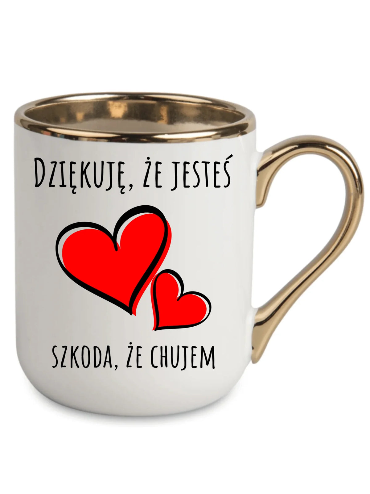 Kubek elegant - Dziękuję, że jesteś szkoda, że ch#jem - bez cenzury DCH10