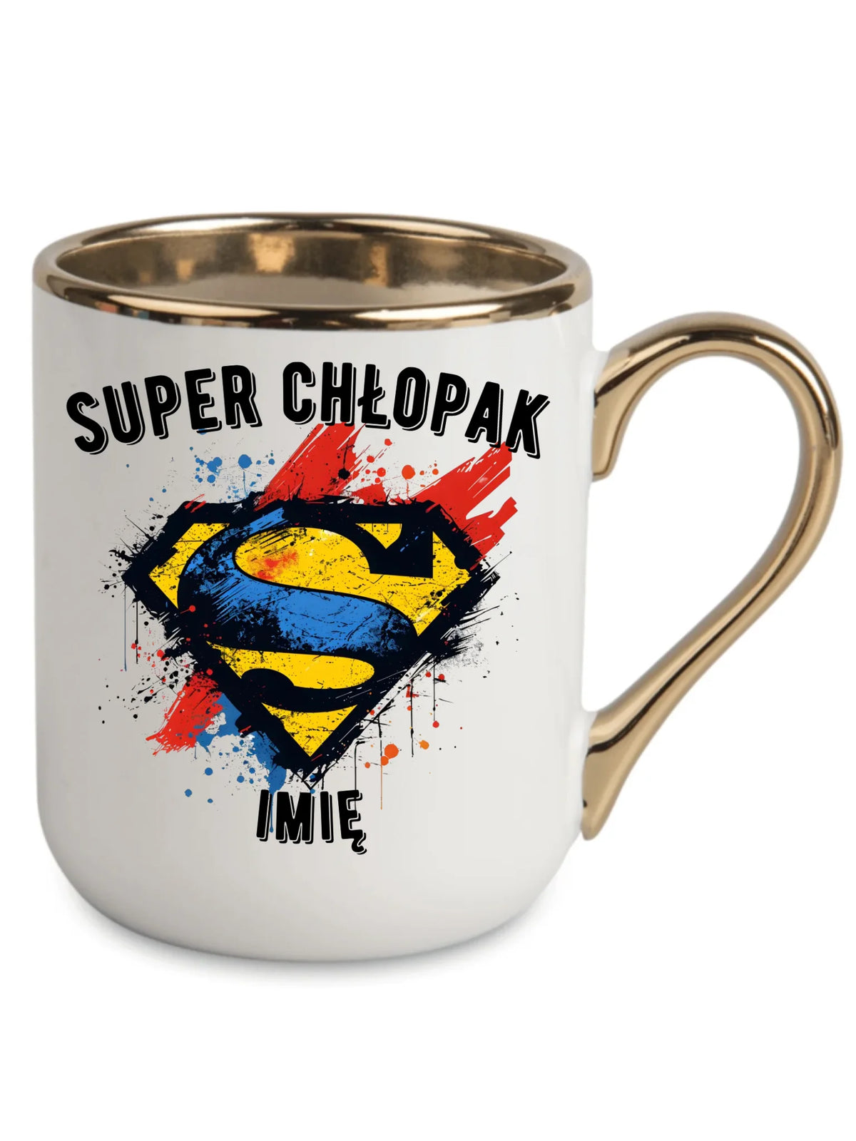 Kubek elegant - prezent na Dzień Chłopaka - Super Chłopak - personalizowany DCH18