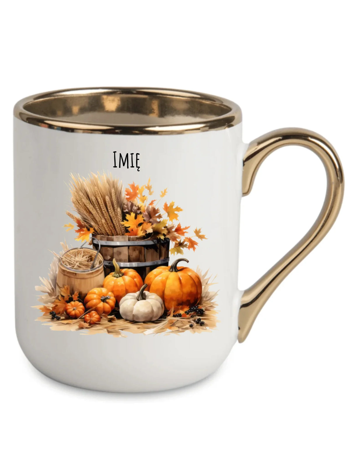 Kubek elegant na jesień - Harvest vibes - personalizowany JS09