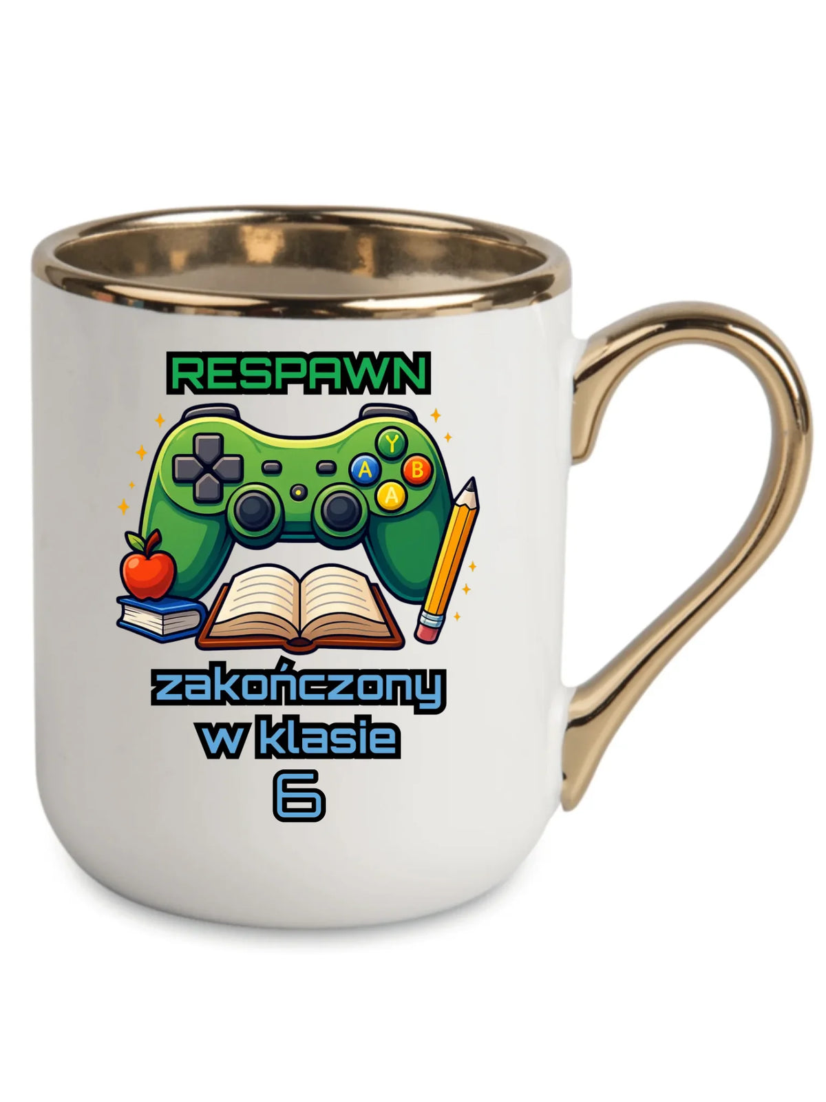 Kubek elegant szkolny - Respawn - gamer do szkoły - personalizowany SZ18