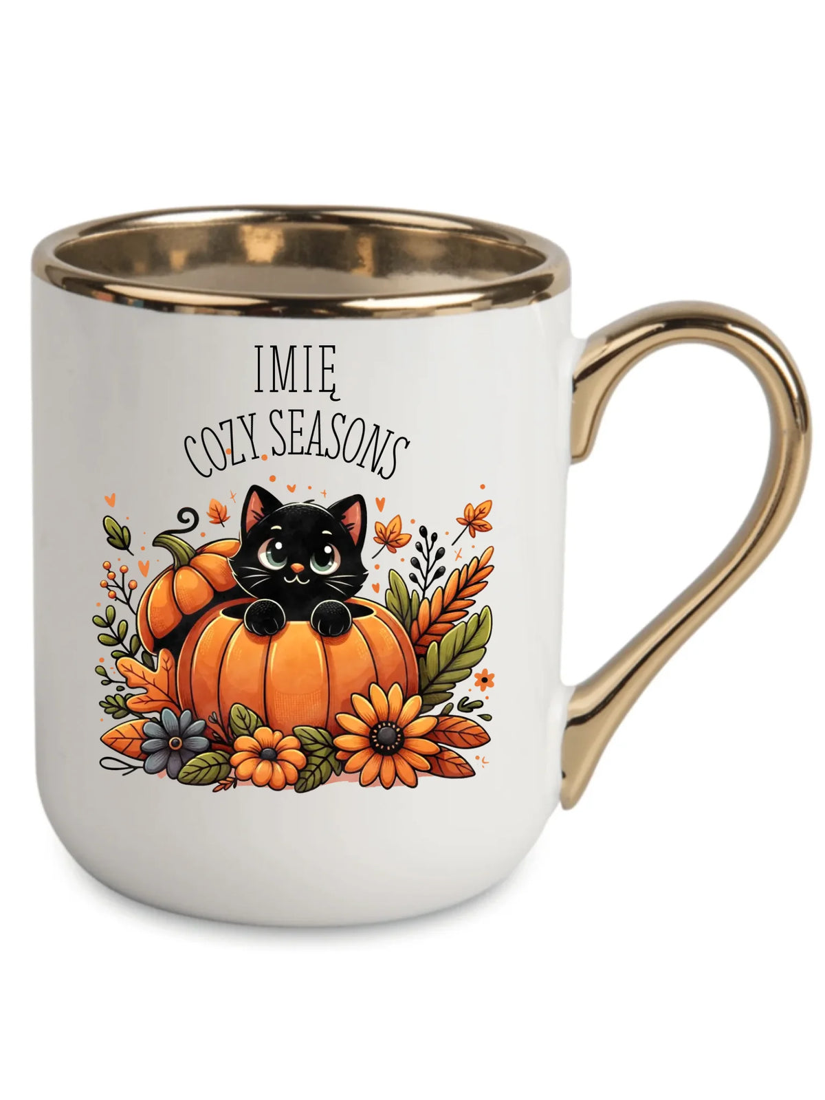 Kubek elegant jesieniara - Cozy Seasons - personalizowany JS01