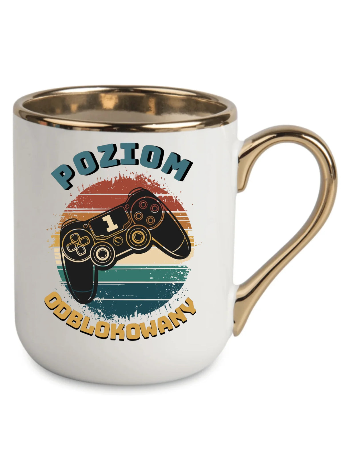 Kubek elegant - Poziom odblokowany - gamer do szkoły - personalizowany SZ01