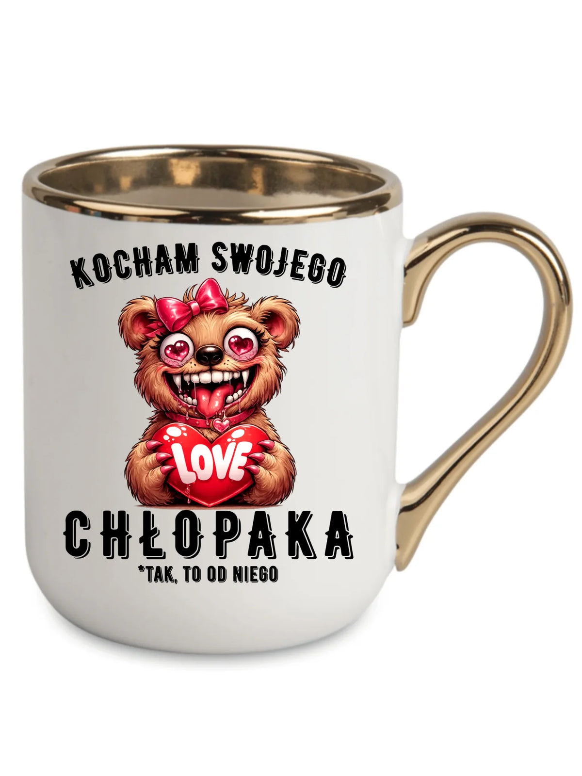Kubek elegant dla dziewczyny - Kocham swojego chłopaka W89