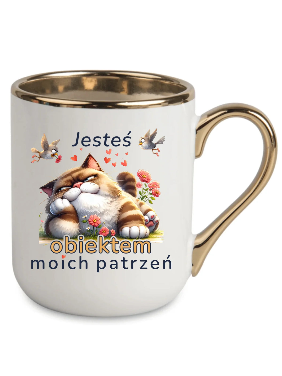 Kubek elegant dla par - Jesteś obiektem moich patrzeń W68