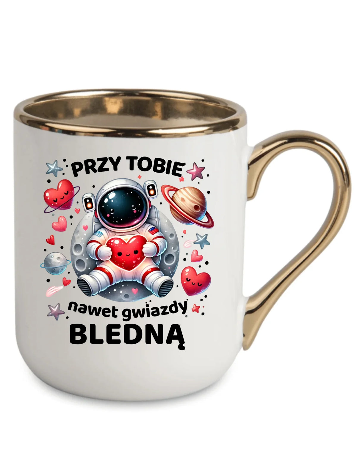 Kubek elegant dla par - Przy Tobie nawet gwiazdy bledną W57