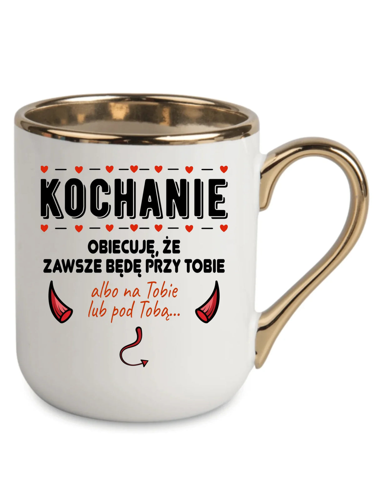 Kubek elegant dla par - Obiecuję, że zawsze będę przy Tobie W50
