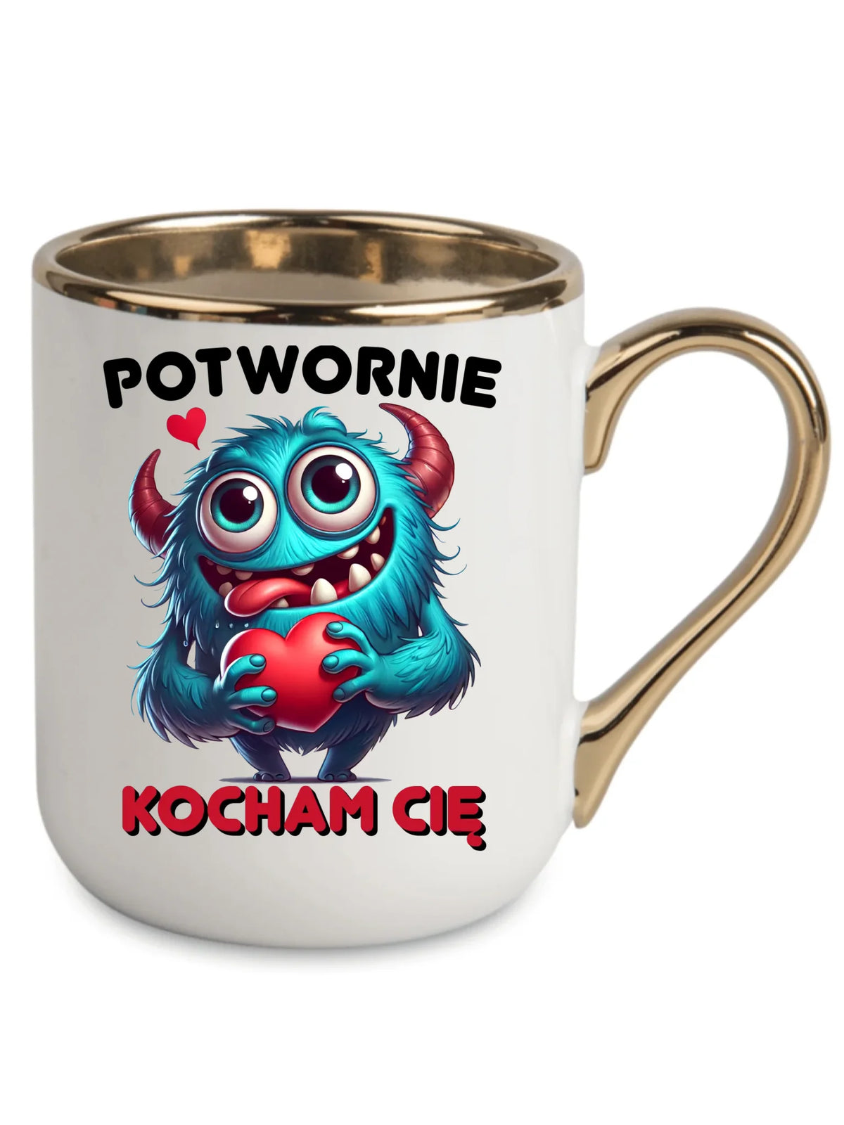 Kubek elegant dla par - Potwornie Kocham Cię W45