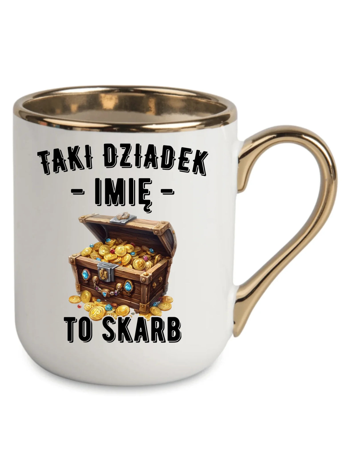 Kubek elegant dla dziadka - Taki dziadek to skarb - personalizowany D19