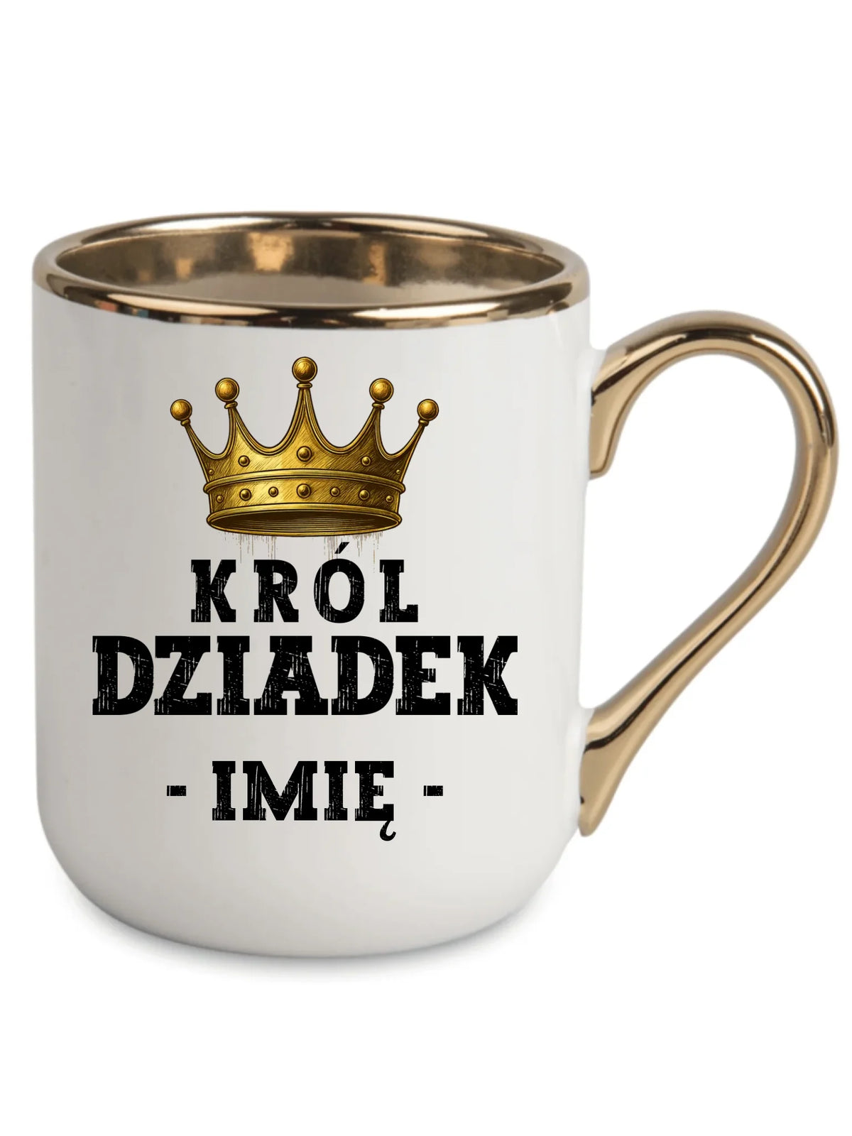 Kubek elegant dla dziadka - Król Dziadek - personalizowany D17