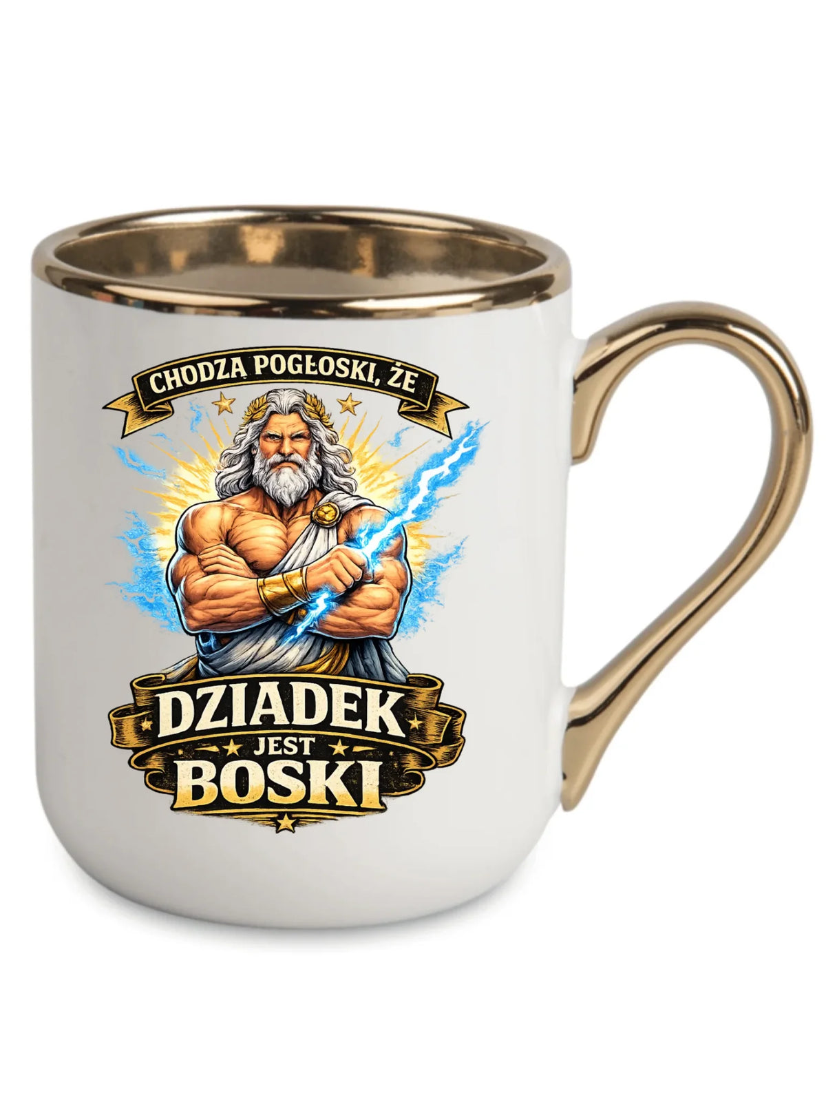 Kubek elegant dla dziadka - Chodzą pogłoski, że dziadek jest boski D16