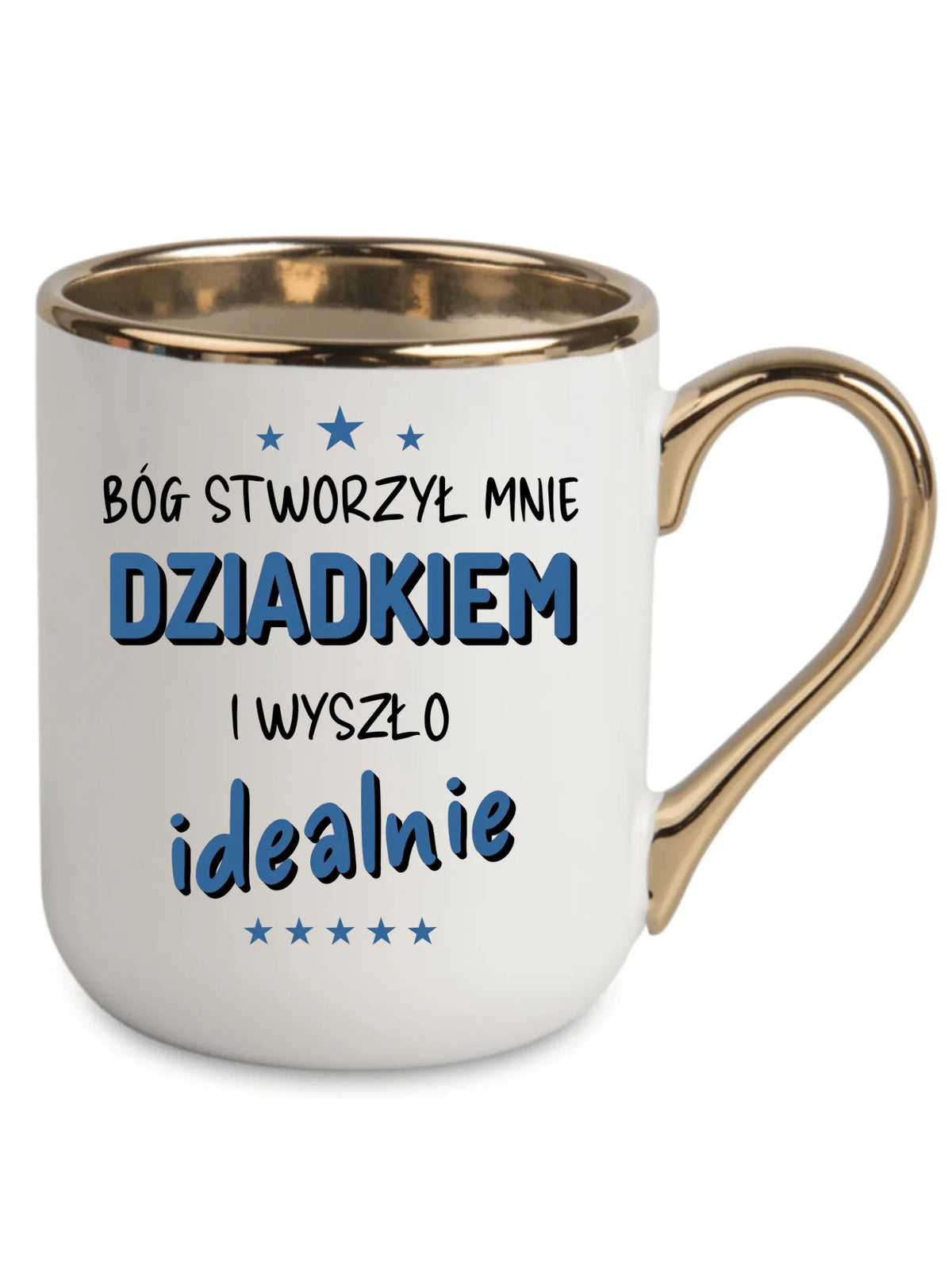 Kubek elegant dla dziadka - Bóg stworzył mnie dziadkiem i wyszło idealnie D08