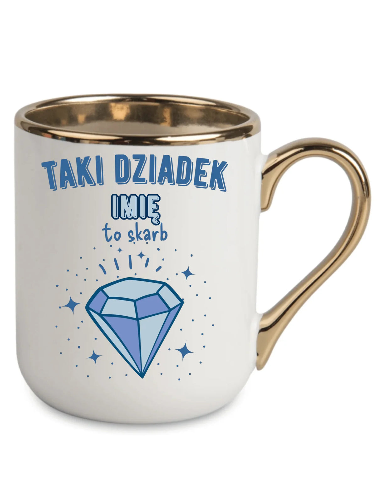 Kubek elegant dla dziadka - Taki Dziadek to skarb - personalizowany D06