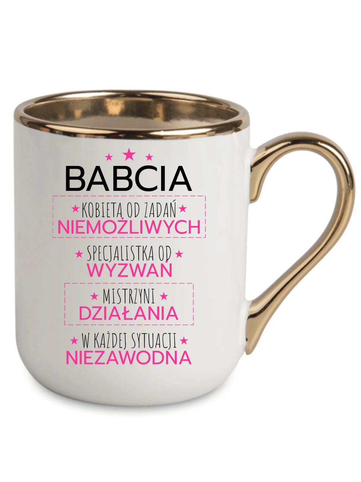 Kubek elegant dla babci - Babcia kobieta od zadań niemożliwych B30