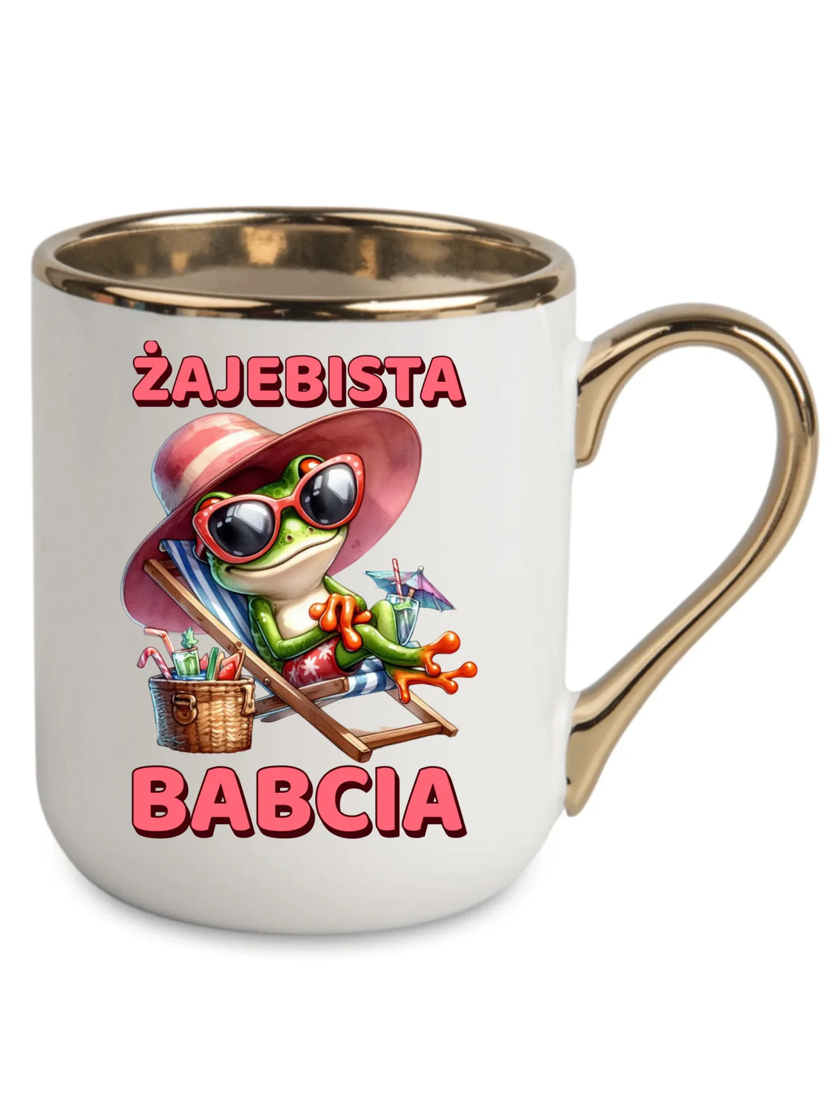 Kubek elegant dla babci - Żajebista Babcia Żaba B27