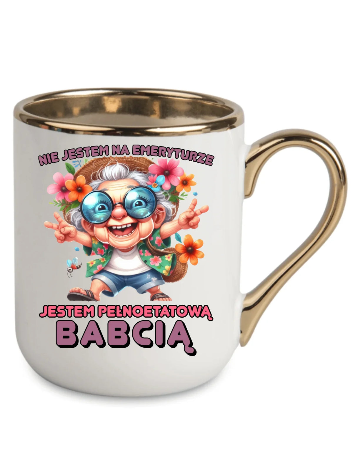 Kubek elegant dla babci - Pełnoetatowa babcia B20