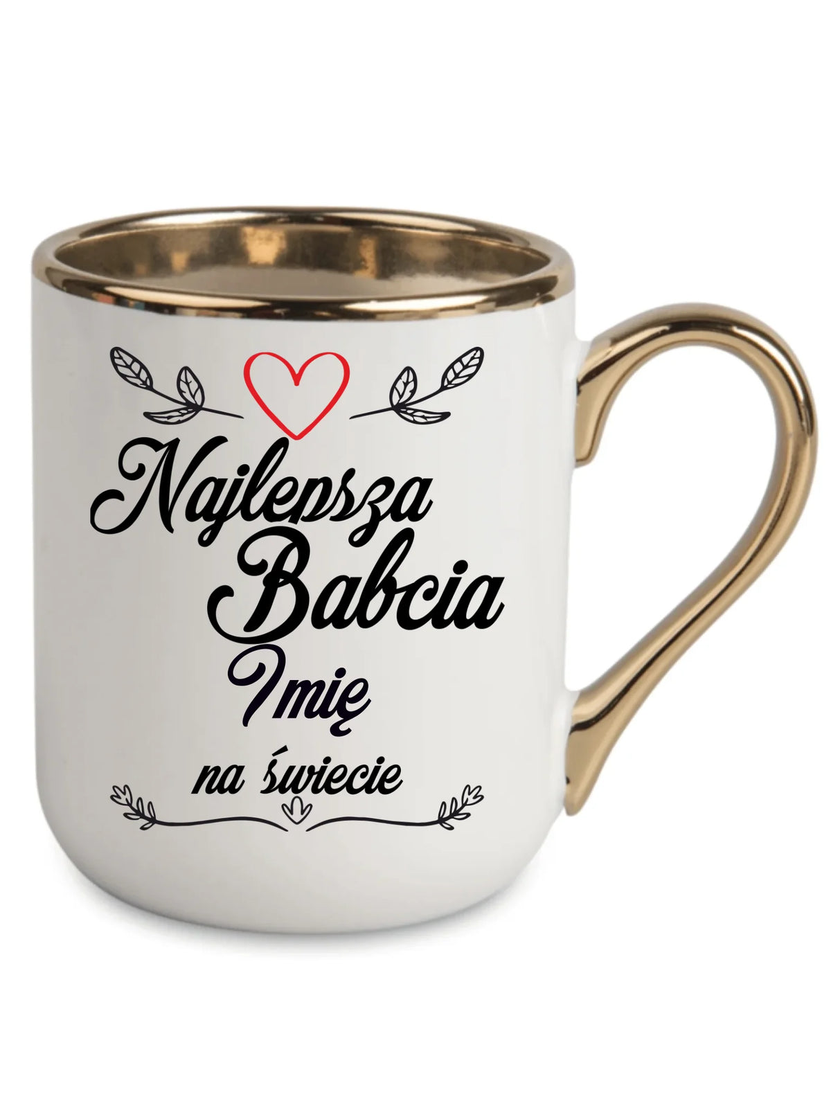 Kubek elegant dla babci - Najlepsza Babcia na Świecie - personalizowany B12