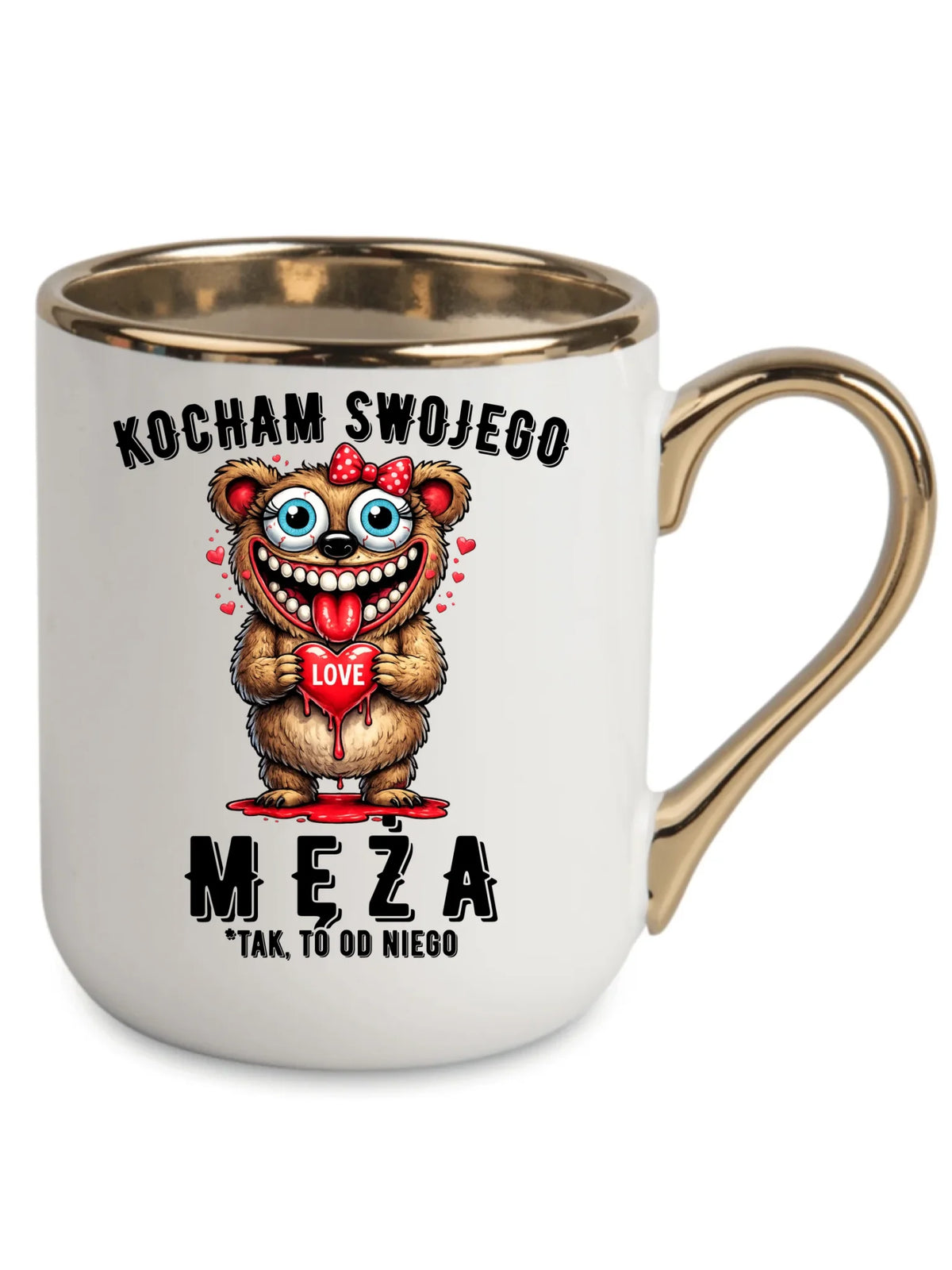 Kubek elegant dla żony - Kocham swojego męża W22