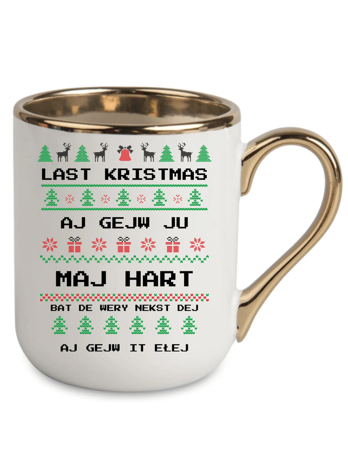 Kubek elegant świąteczny - Last kristmas aj gejw ju maj hart BN13