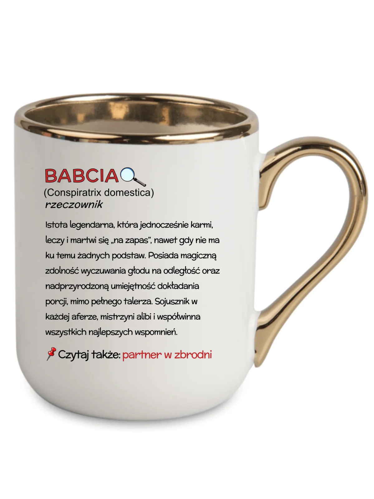 Kubek elegant dla babci - Babcia śmieszna definicja B35