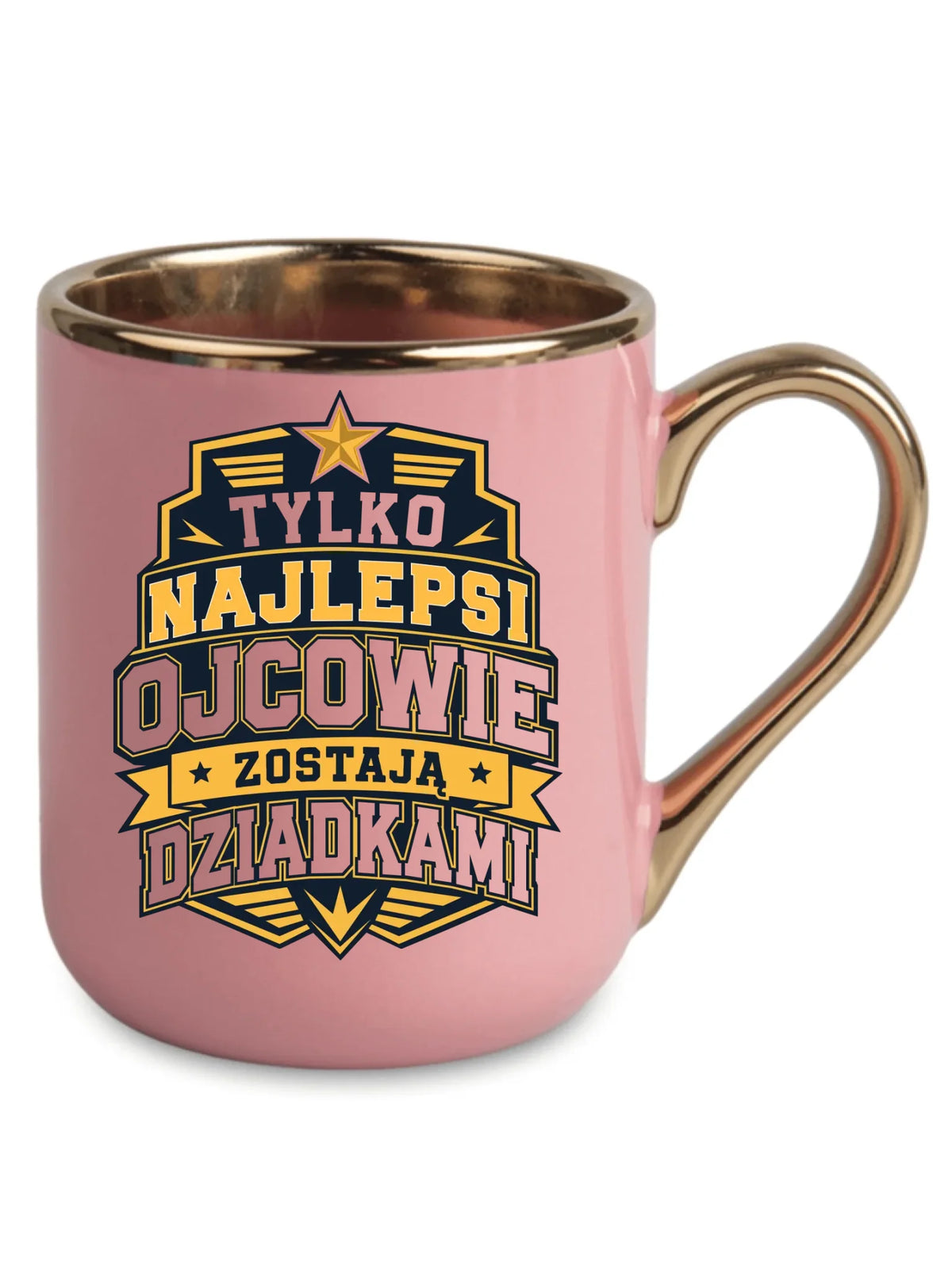 Kubek elegant dla taty przyszłego dziadka - Tylko najlepsi ojcowie zostają dziadkami DT39
