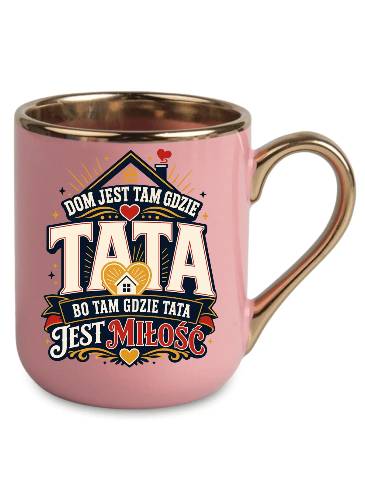 Kubek elegant dla taty - Dom jest tam gdzie tata DT37