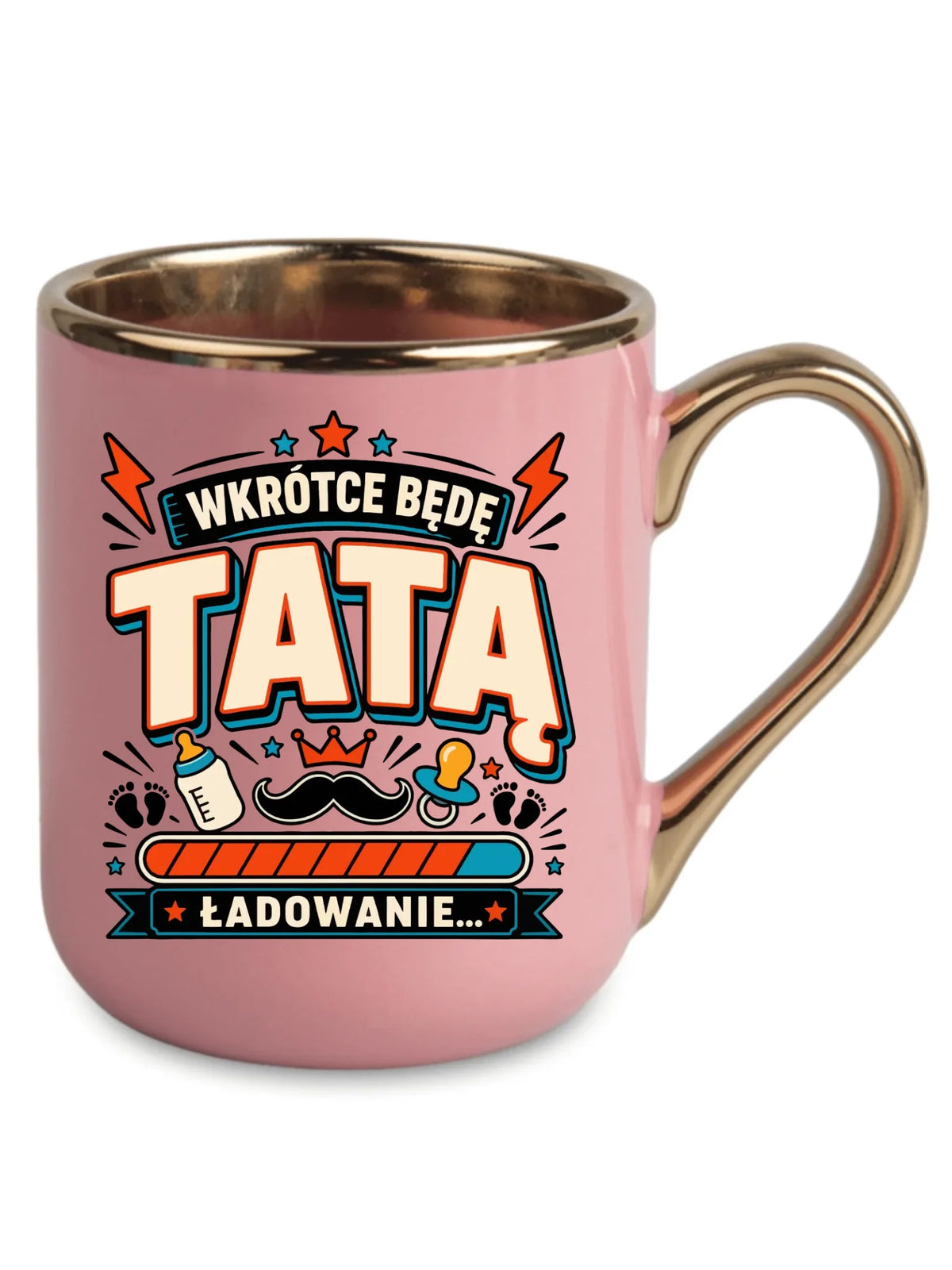 Kubek elegant dla przyszłego taty - Wkrótce będę tatą DT23
