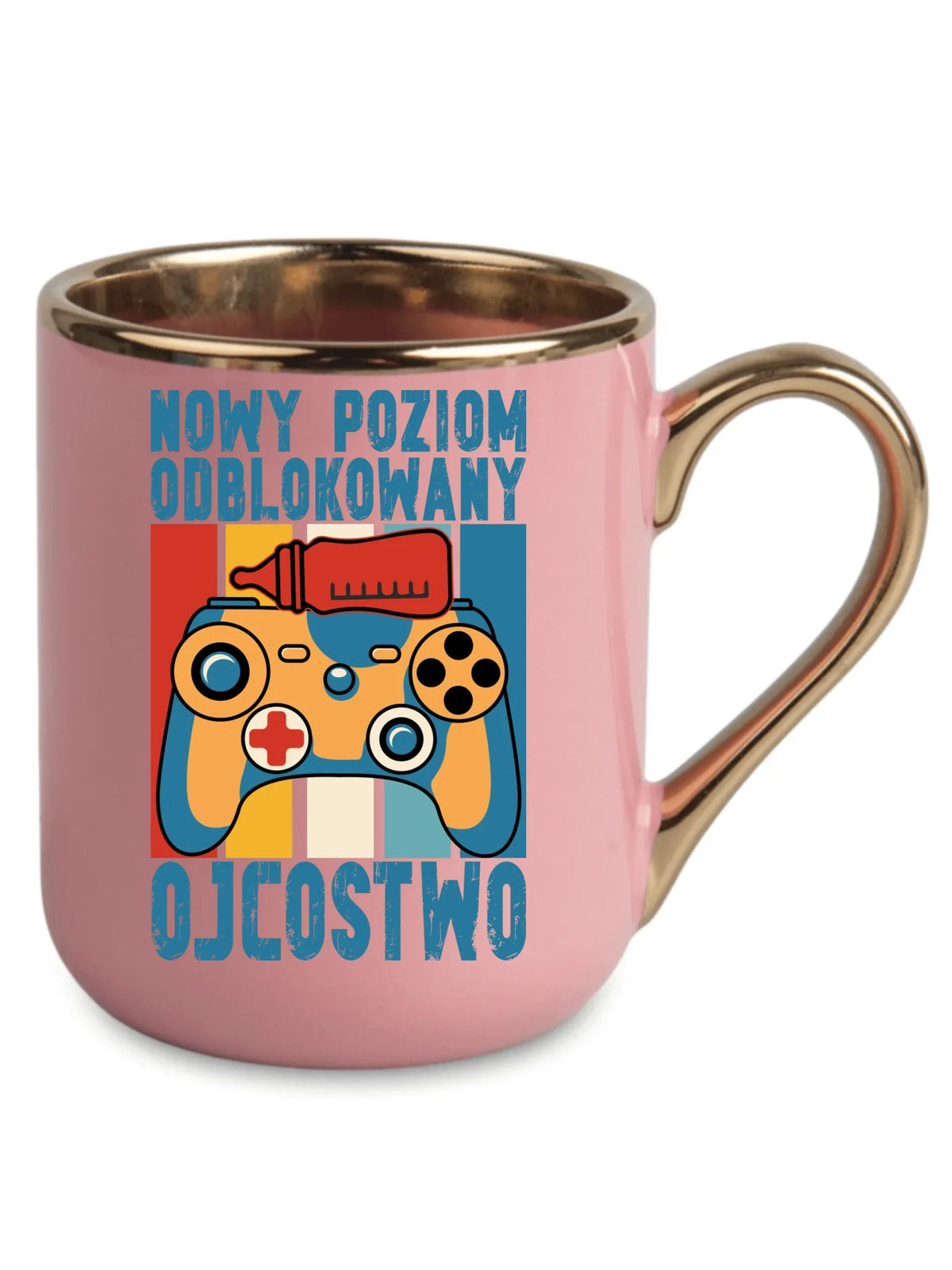 Kubek elegant dla młodego taty gamera - Nowy poziom odblokowany DT24