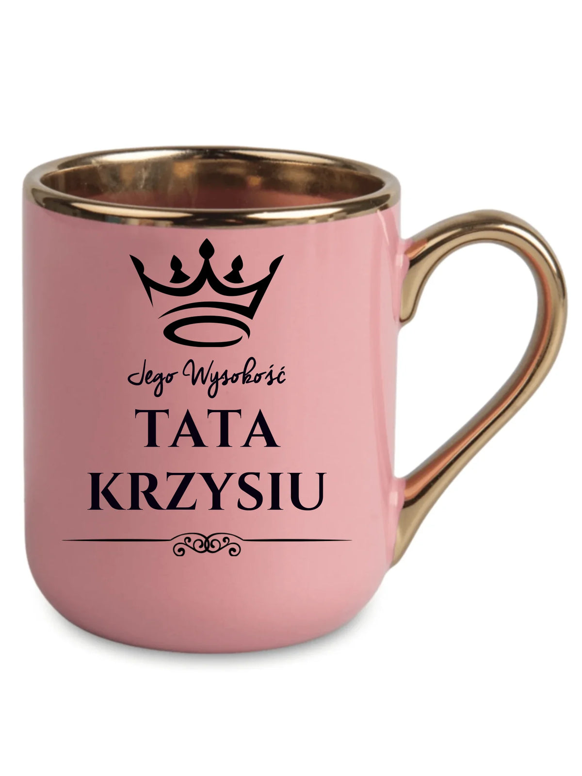 Kubek elegant dla taty - Jego Wysokość Tata - personalizowany DT11