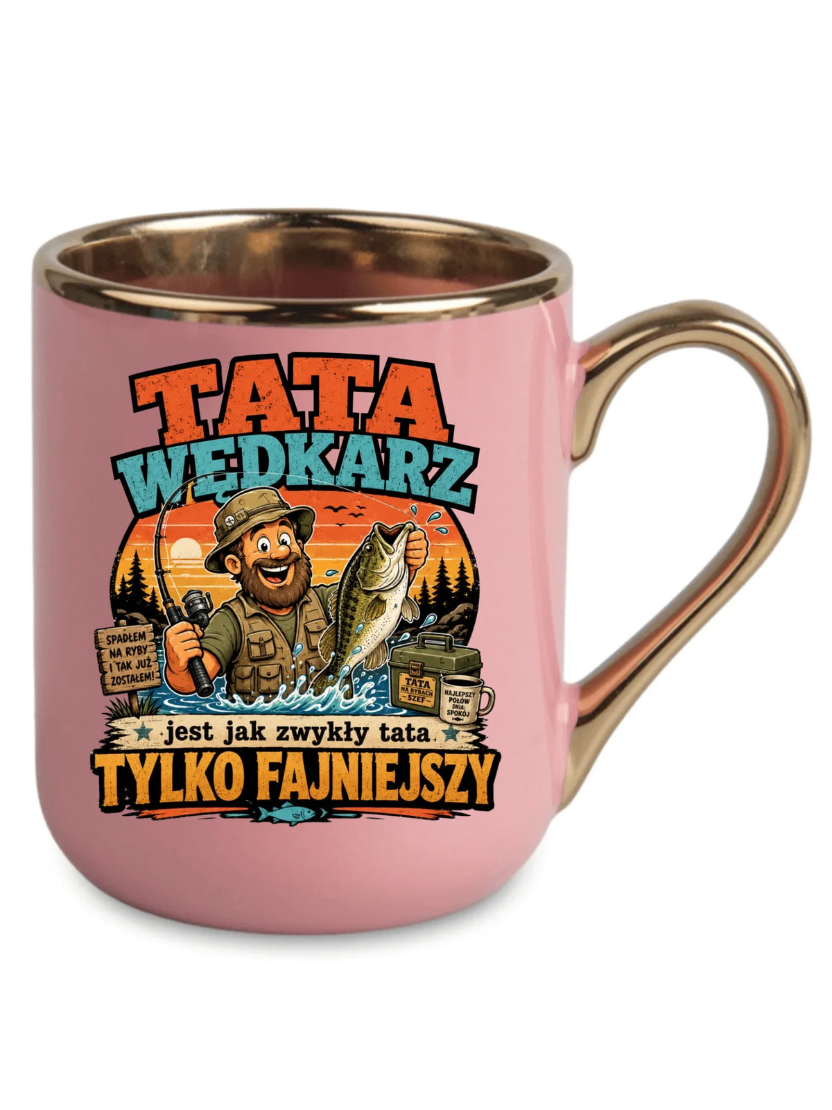 Kubek elegant dla taty wędkarza - Tata wędkarz DT06