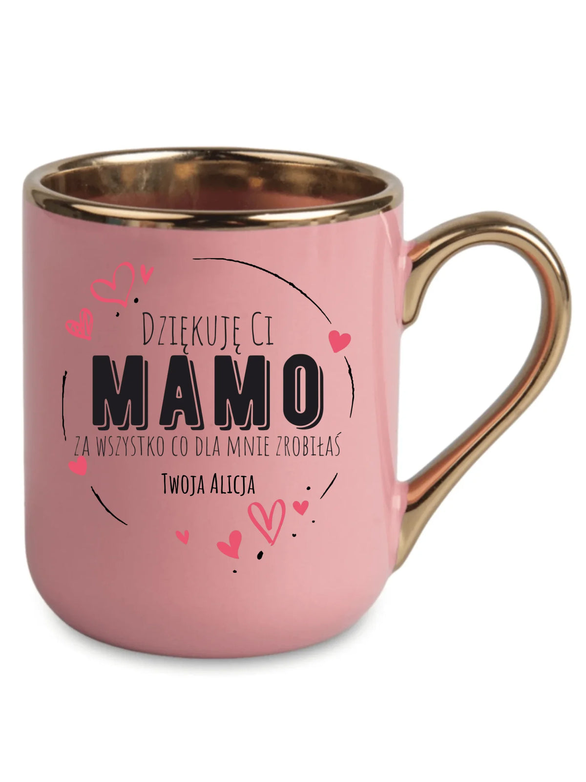 Kubek elegant dla mamy - Dziękuję Ci Mamo - personalizowany DM32