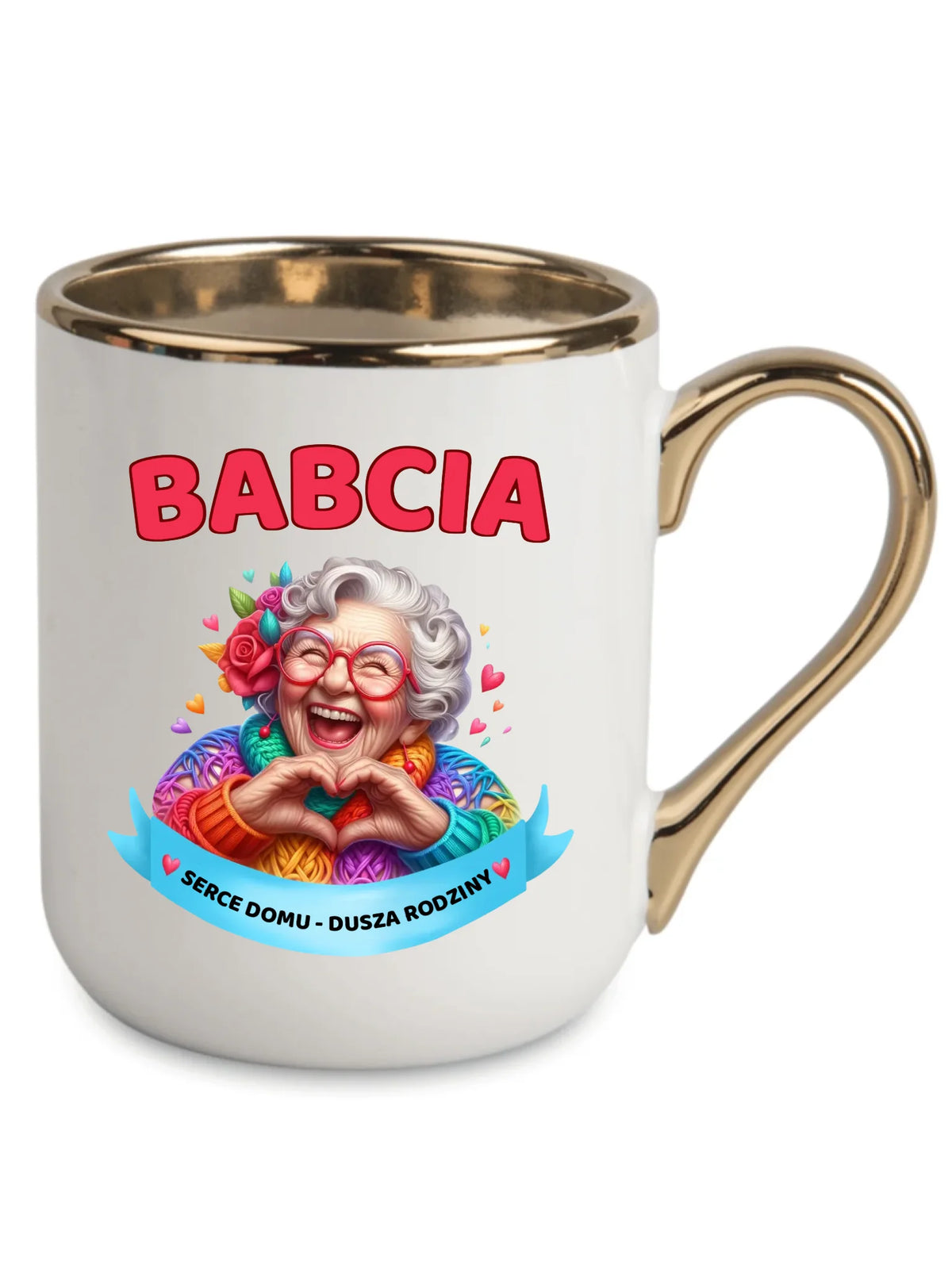 Kubek elegant dla babci - Babcia serce domu dusza rodziny B25