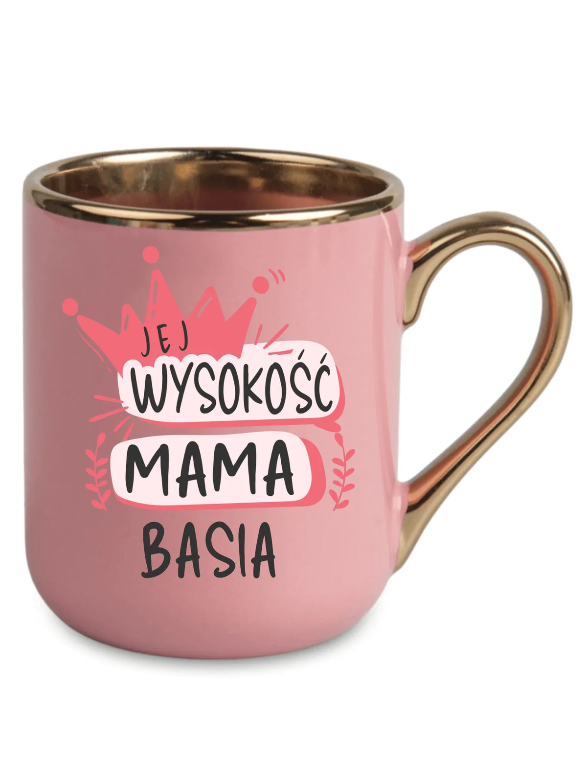 Kubek elegant dla mamy - Jej Wysokość Mama - personalizowany DM16