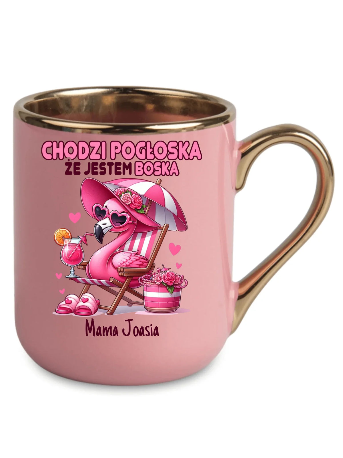 Kubek elegant dla mamy - Chodzi pogłoska, że jestem boska - personalizowany DM14