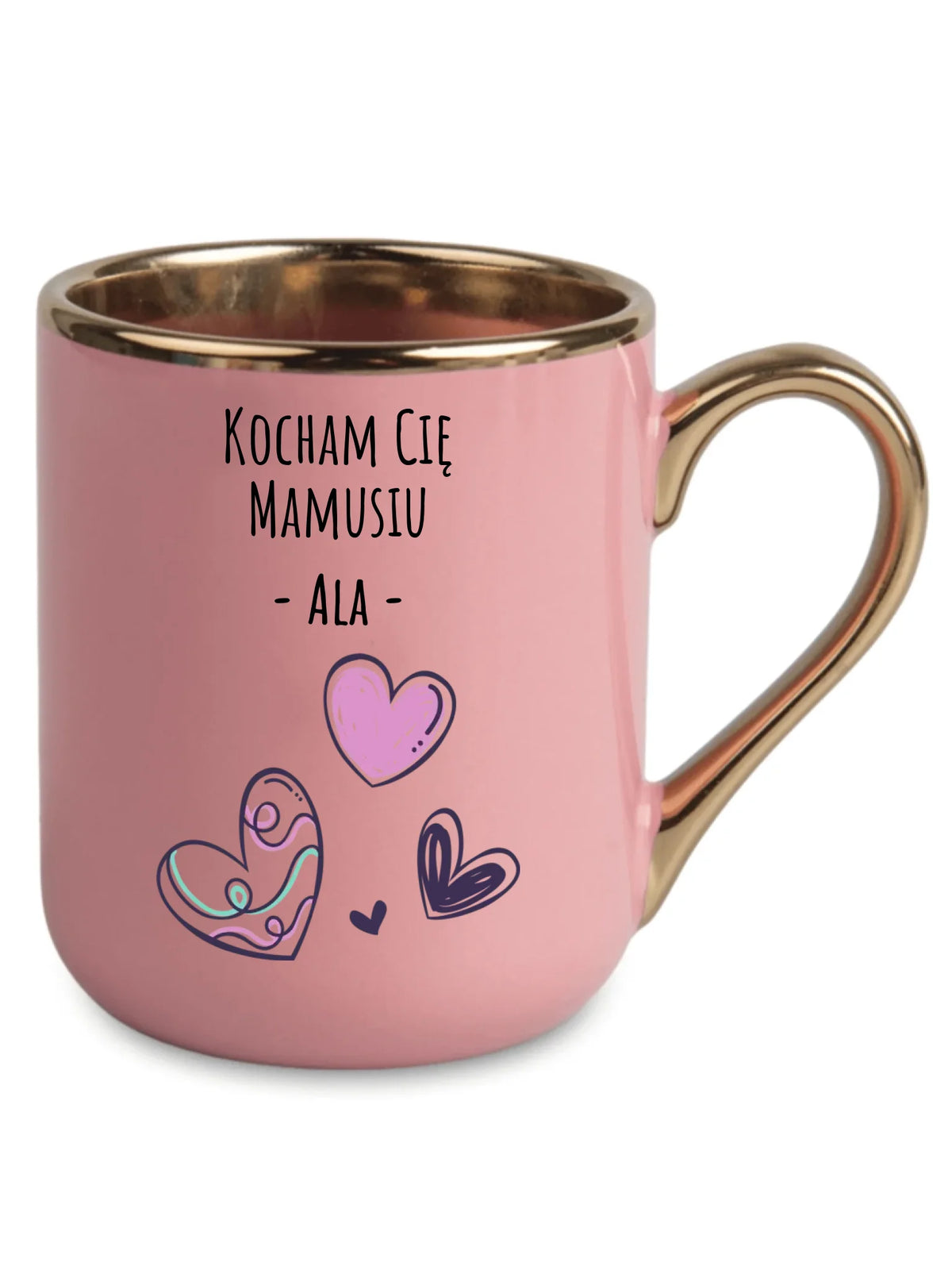 Kubek elegant dla mamy - Kocham Cię Mamusiu - personalizowany DM05