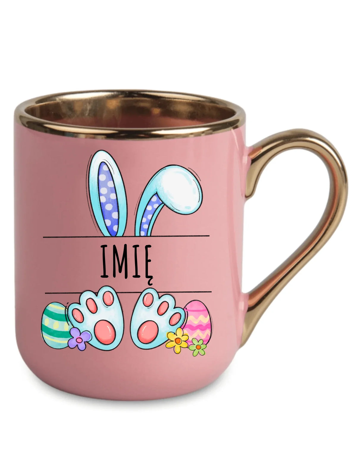 Kubek elegant dla dziecka na Wielkanoc - Zajączek - personalizowany WN14