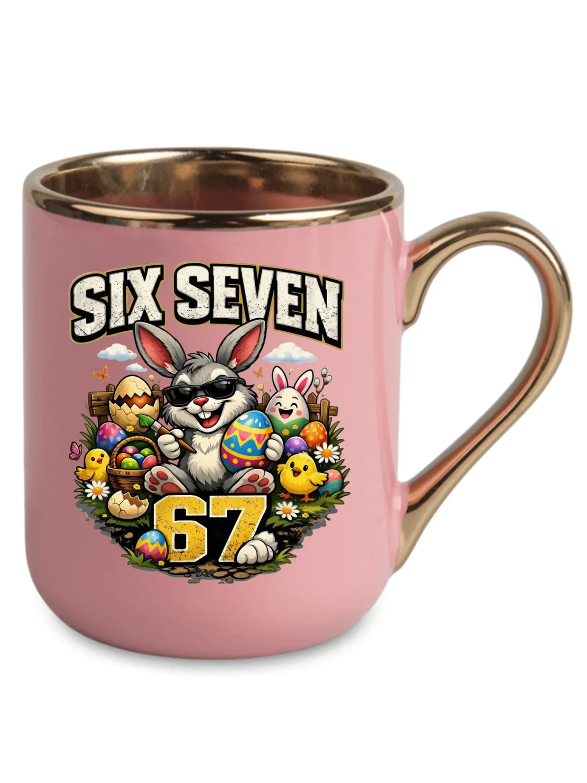 Kubek elegant wielkanocny - Zając Six Seven 67 WN10