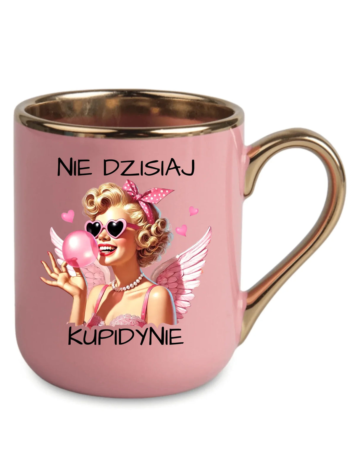 Kubek elegant na Walentynki dla singielki - Nie dzisiaj W18