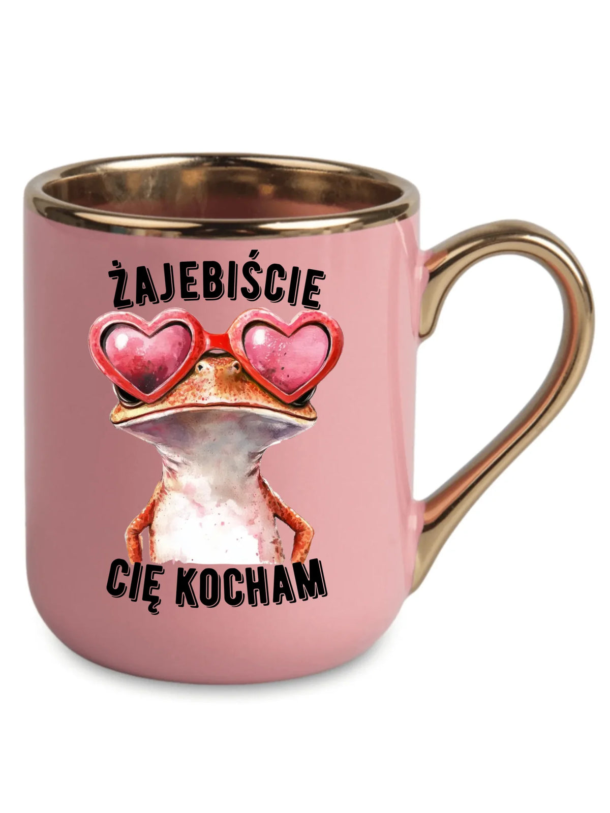 Kubek elegant dla par - Żajebiście Cię Kocham Żaba W17